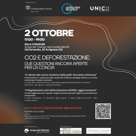 CO2 e DEFORESTAZIONE: due questioni ancora aperte per la concia