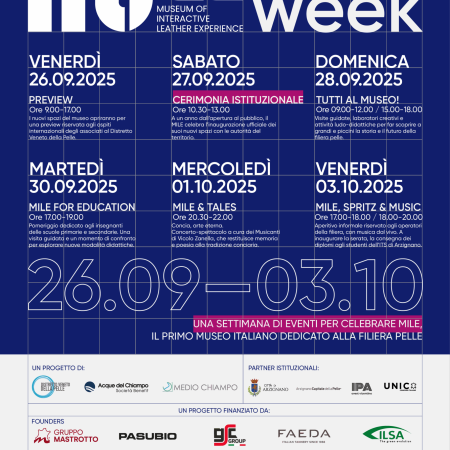 MILE WEEK: Una settimana di eventi per celebrare il primo museo in Italia dedicato alla filiera della pelle