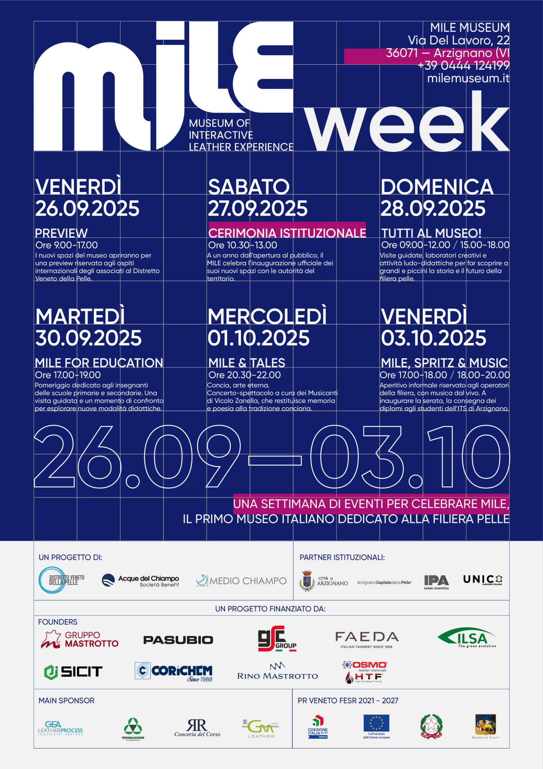MILE WEEK: Una settimana di eventi per celebrare il primo museo in Italia dedicato alla filiera della pelle