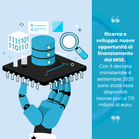 Ricerca e sviluppo: nuove opportunità di finanziamento dal MISE. Con il decreto ministeriale 4 settembre 2025 sono state rese disponibili risorse pari a 731 milioni di euro