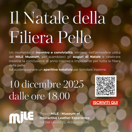Evento “Il Natale della Filiera Pelle” – mercoledì 10 dicembre ore 18:00